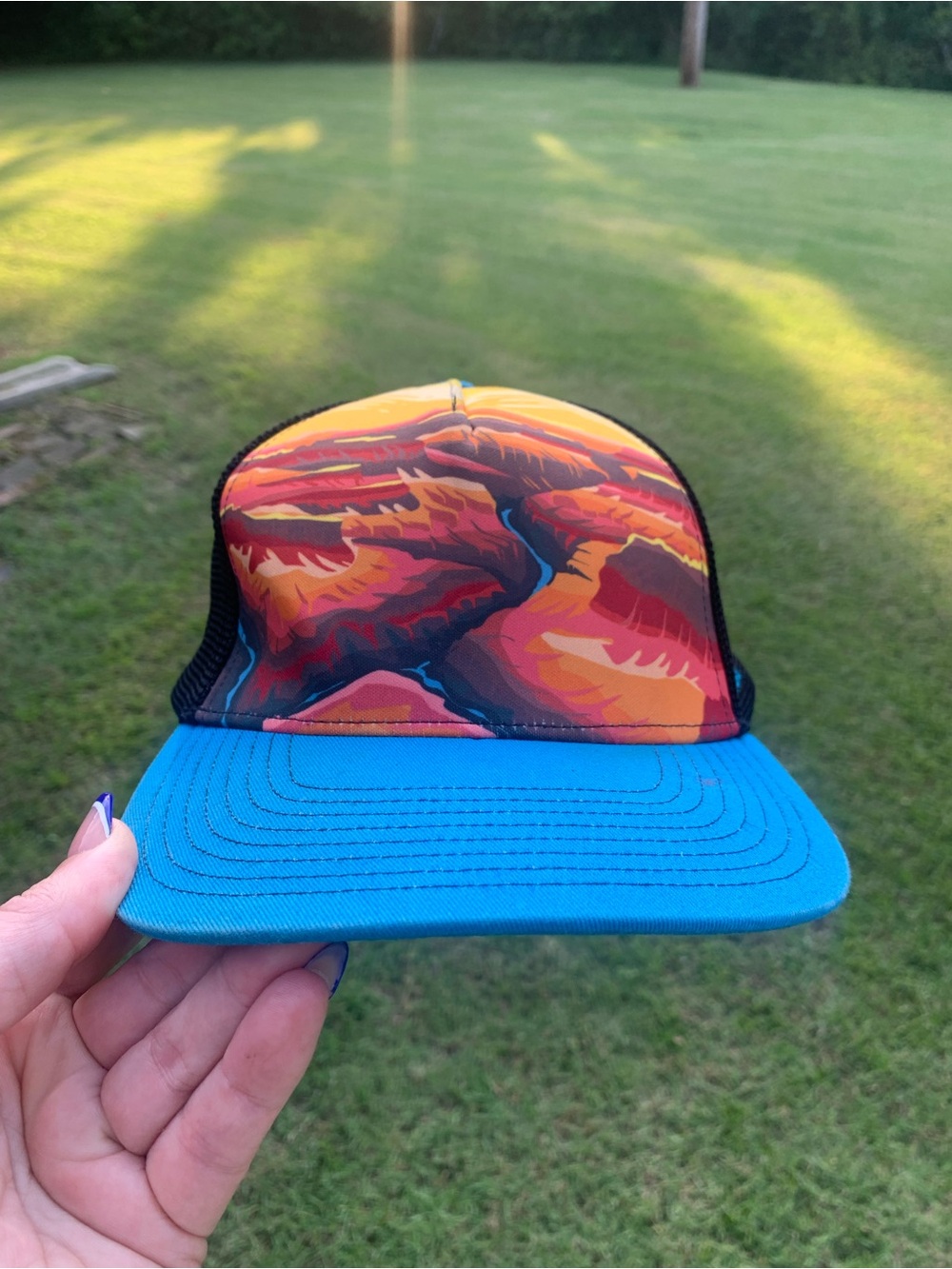 Wild Tribute Grand Canyon National Park Trucker Hat Multicolor Mesh